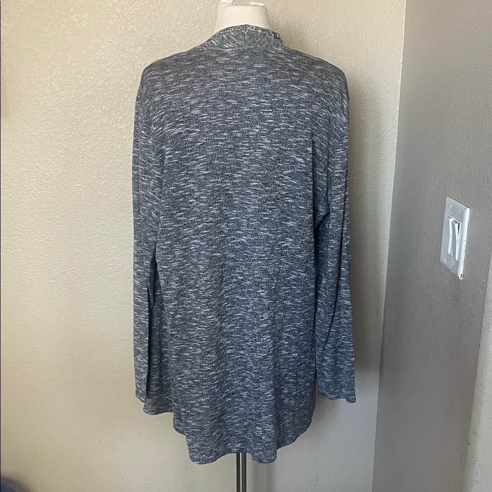 Juice Couture Women's Gray Open Front Cardigan - Picture 4 of 7